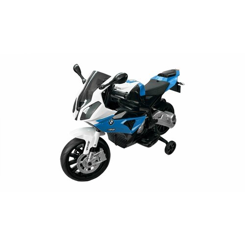 Детский электромобиль мотоцикл BMW S1000RR на аккумуляторе 12V цвет синий - JT528-blue