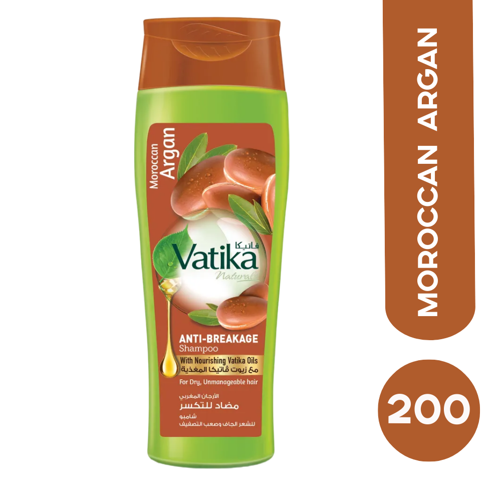 Vatika Argan Шампунь для волос с маслом аргана "Мягкое увлажнение" 200 мл