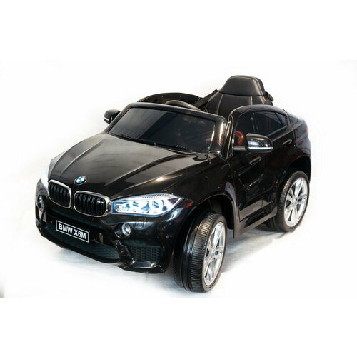 детский электромобиль bmw x6m jj2199 серебристый глянец Джип BMW X6M mini Черный