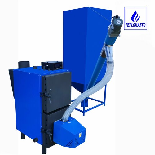 Твердотопливный котел на пеллетах автоматический теплокасто 20 кВт для отопления дома СТО склада магазина и др помещений на 200 кв м 36800000₽