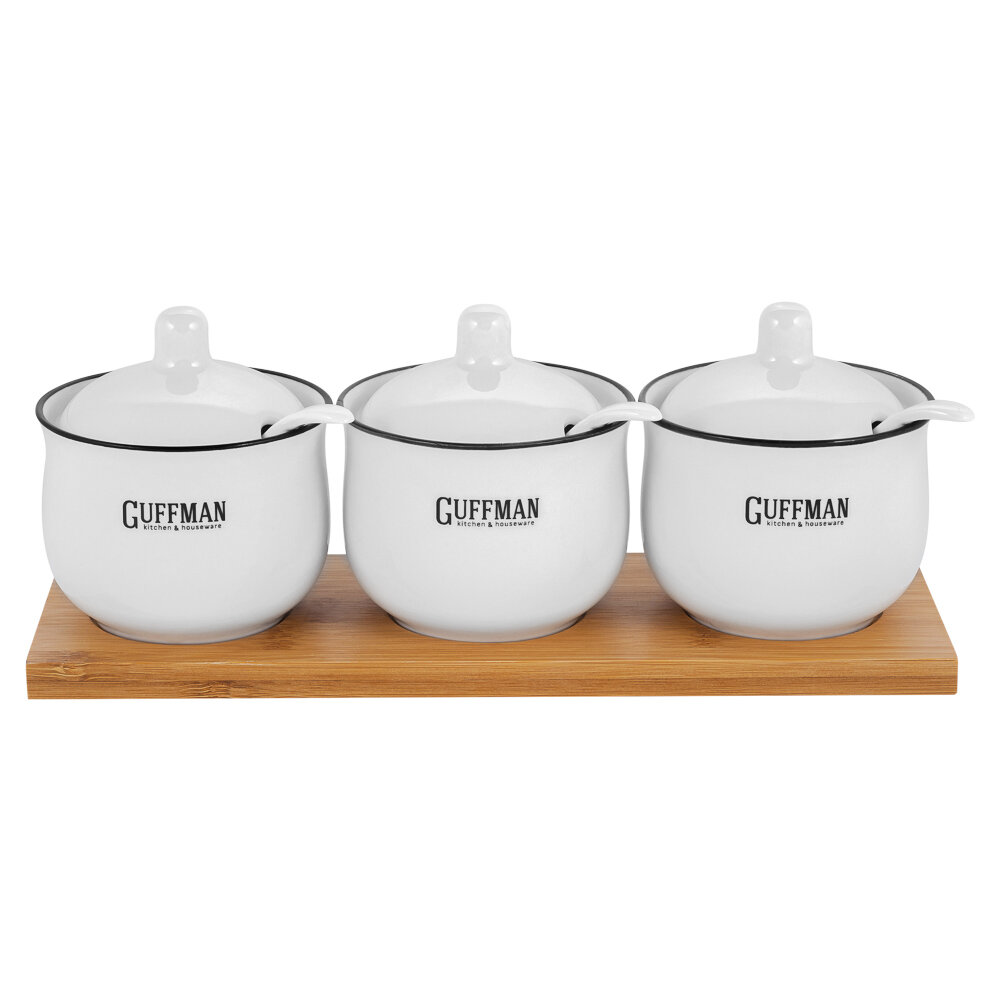 фото Набор керамической посуды, белого цвета, 0,15л C-06-031-W