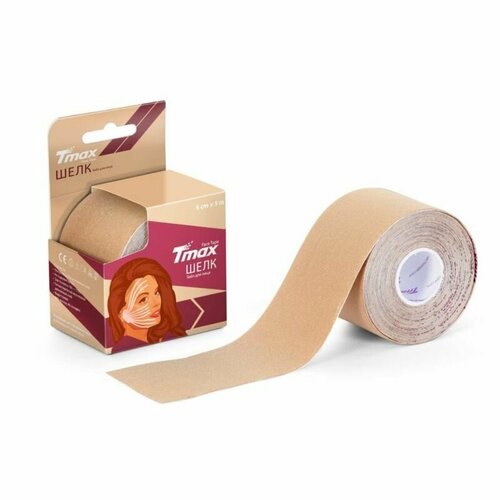 фото Тейп кинезиологический tmax beauty tape (5см х 5м), вискоза, бежевый
