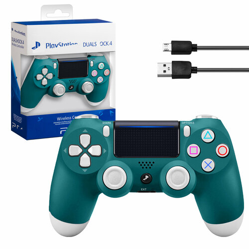 Беспроводной джойстик (геймпад) для PS4, Темно-зеленый / Bluetooth