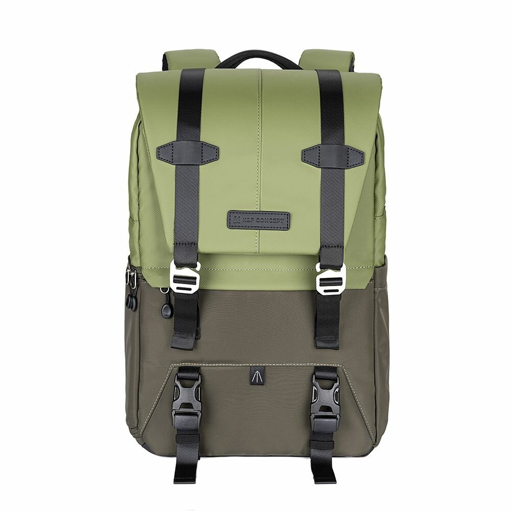 Сумка-рюкзак для камеры водонепроницаемая 20л зеленый / Сумка для цифровой зеркальной камеры / Рюкзак для ноутбука(K&F Concept KF13.087AV2)