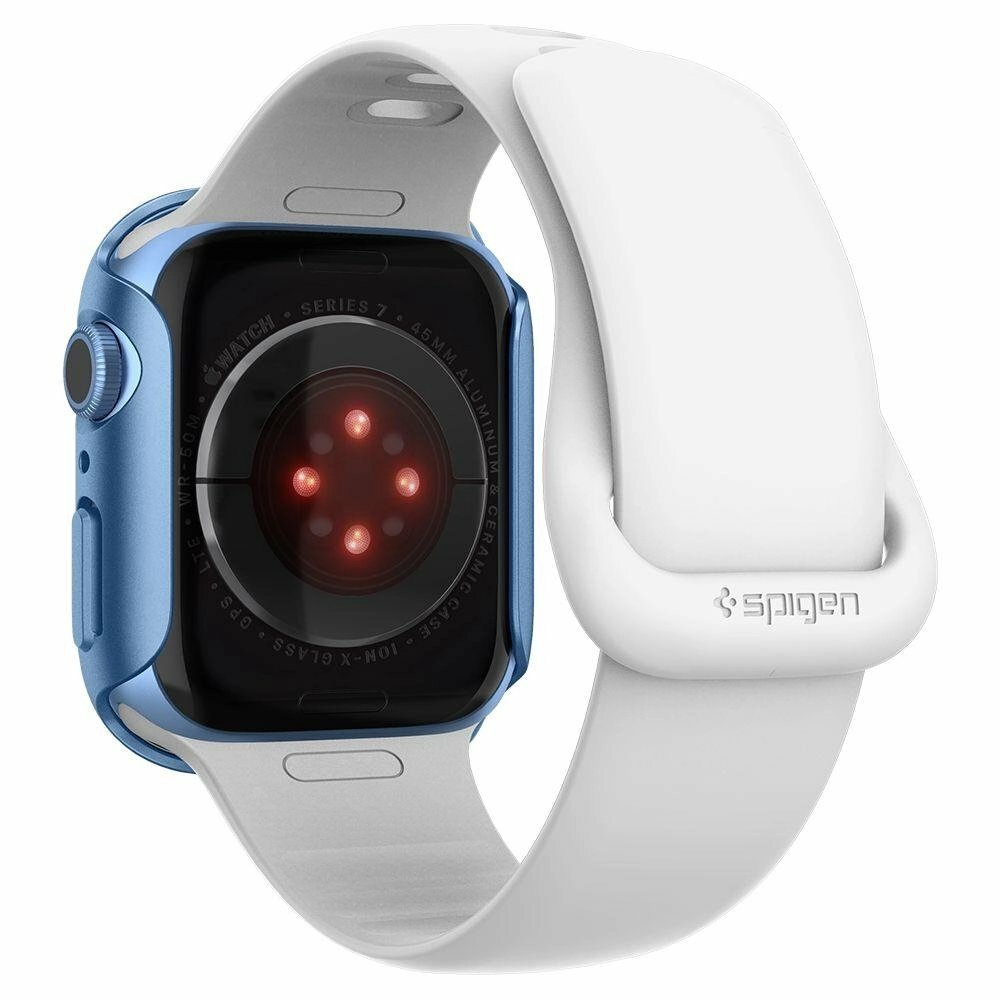 Чехол для корпуса Spigen Thin Fit для Apple Watch 7 45 мм ACS04176 синий — фото 12