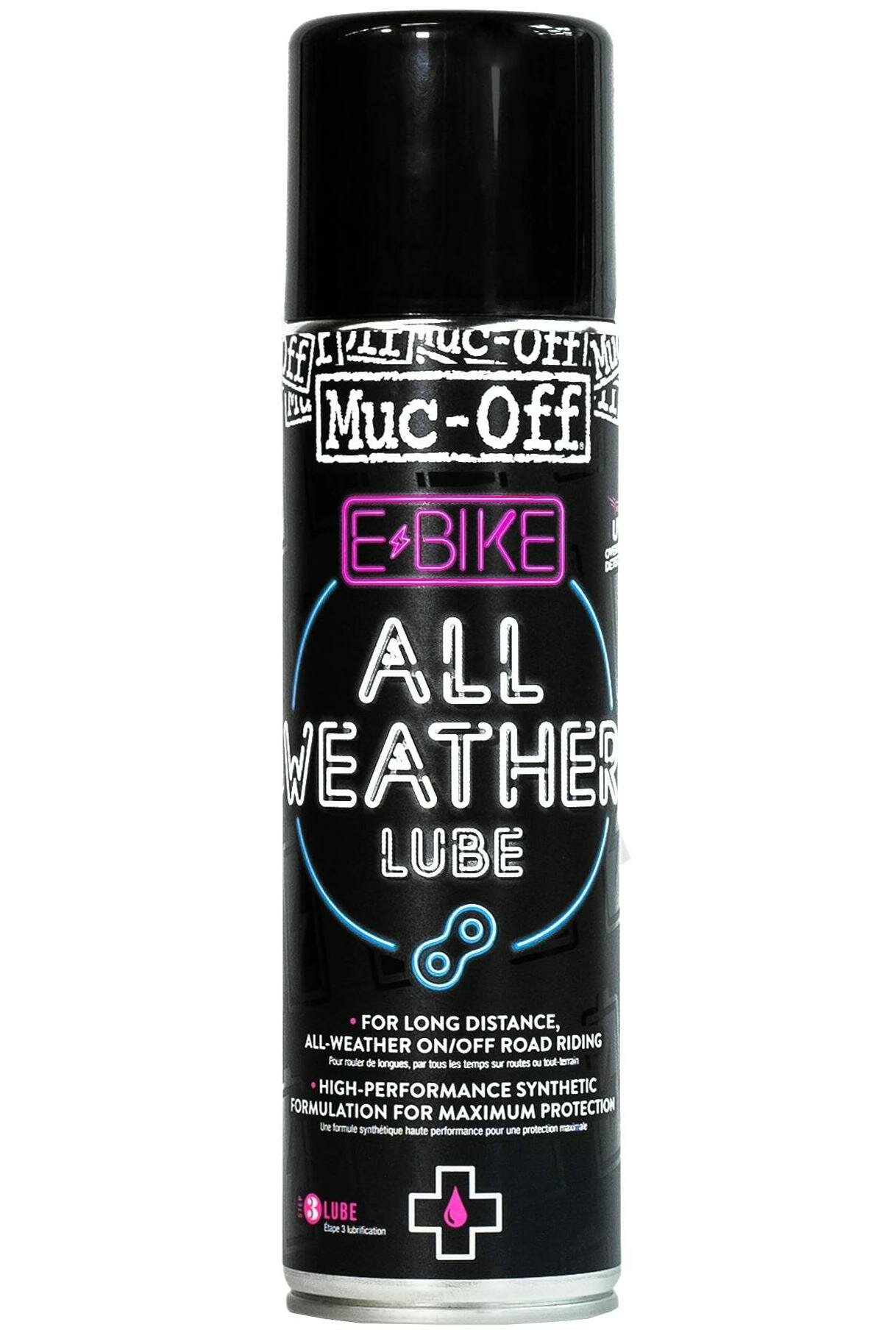 Смазка универсальная Muc-Off eBike All Weather Chain Lube Aerosol 250ml