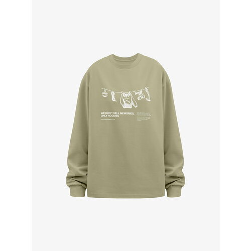 фото Лонгслив called a garment, размер l, зеленый