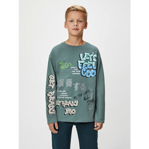 фото Лонгслив acoola, размер 104, серый