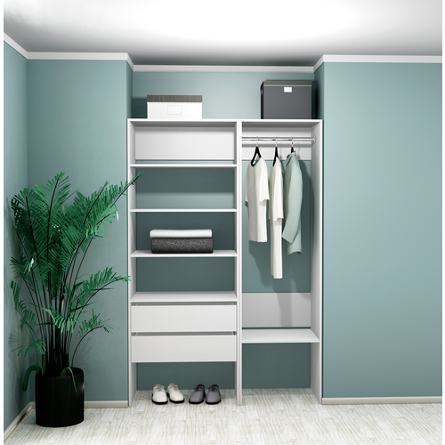 Гардеробная система Комплект стеллаж Модус № 45 140х50х208,4 см