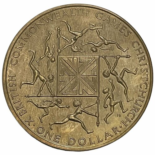 Новая Зеландия 1 доллар 1974 г. (X Игры Содружества, Крайстчерч 1974) (CN) (2)