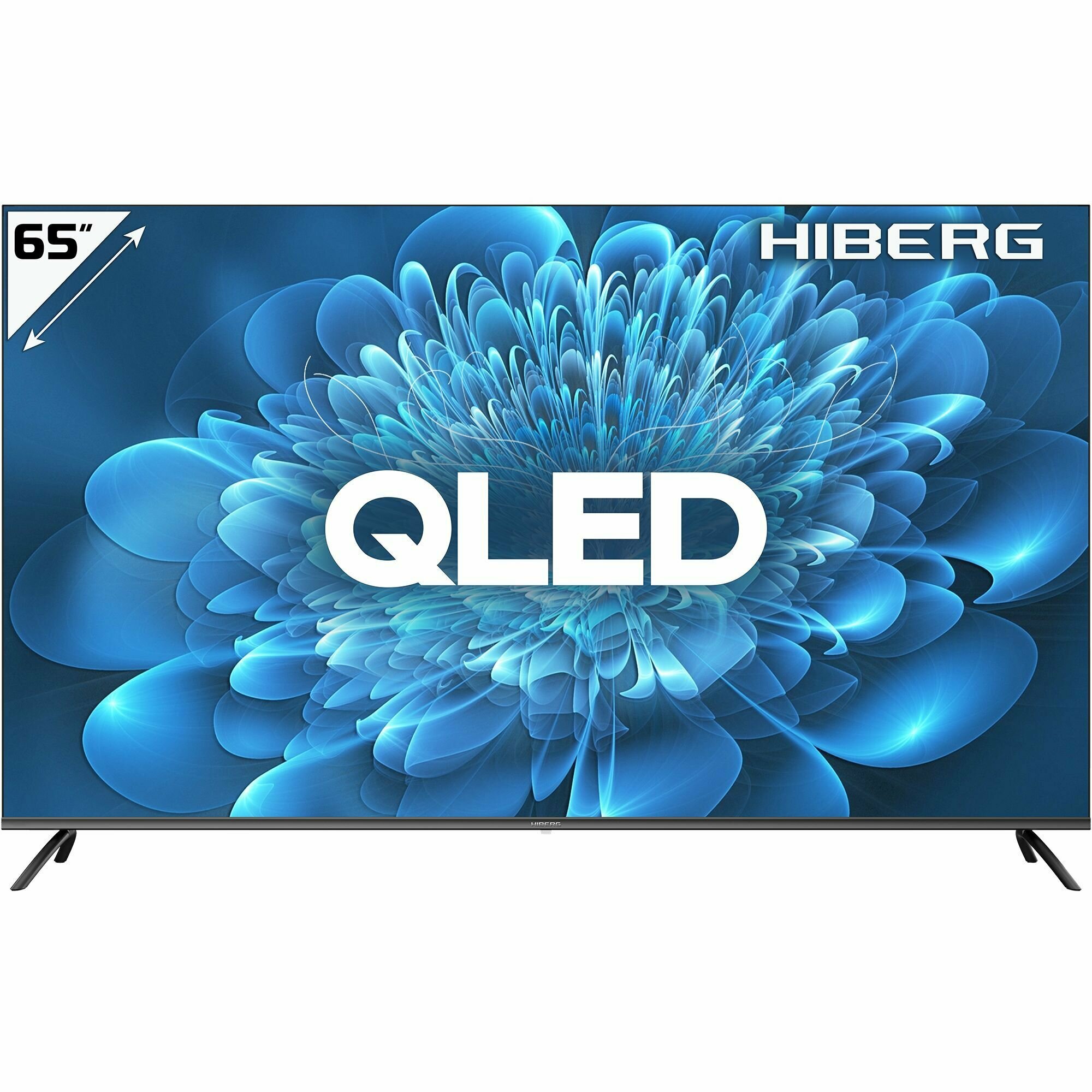 Телевизор HIBERG QLED 65Y, диагональ 65 дюймов, Ultra HD 4K, HDR, Smart TV, голосовое управление Алиса