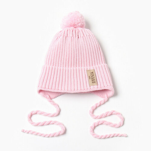 фото Шапка minaku, размер 35-40, розовый