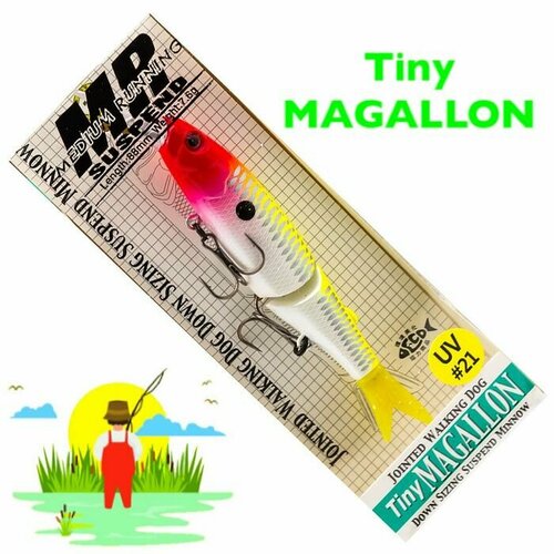 фото Воблер gс tiny magallon 88mr uv#21, 88 мм, 7.6 гр / суспендер / приманка для рыбалки на хищника grows culture