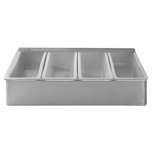Контейнер для фруктов металлический "Bar Ware" 4 отдела с крышкой