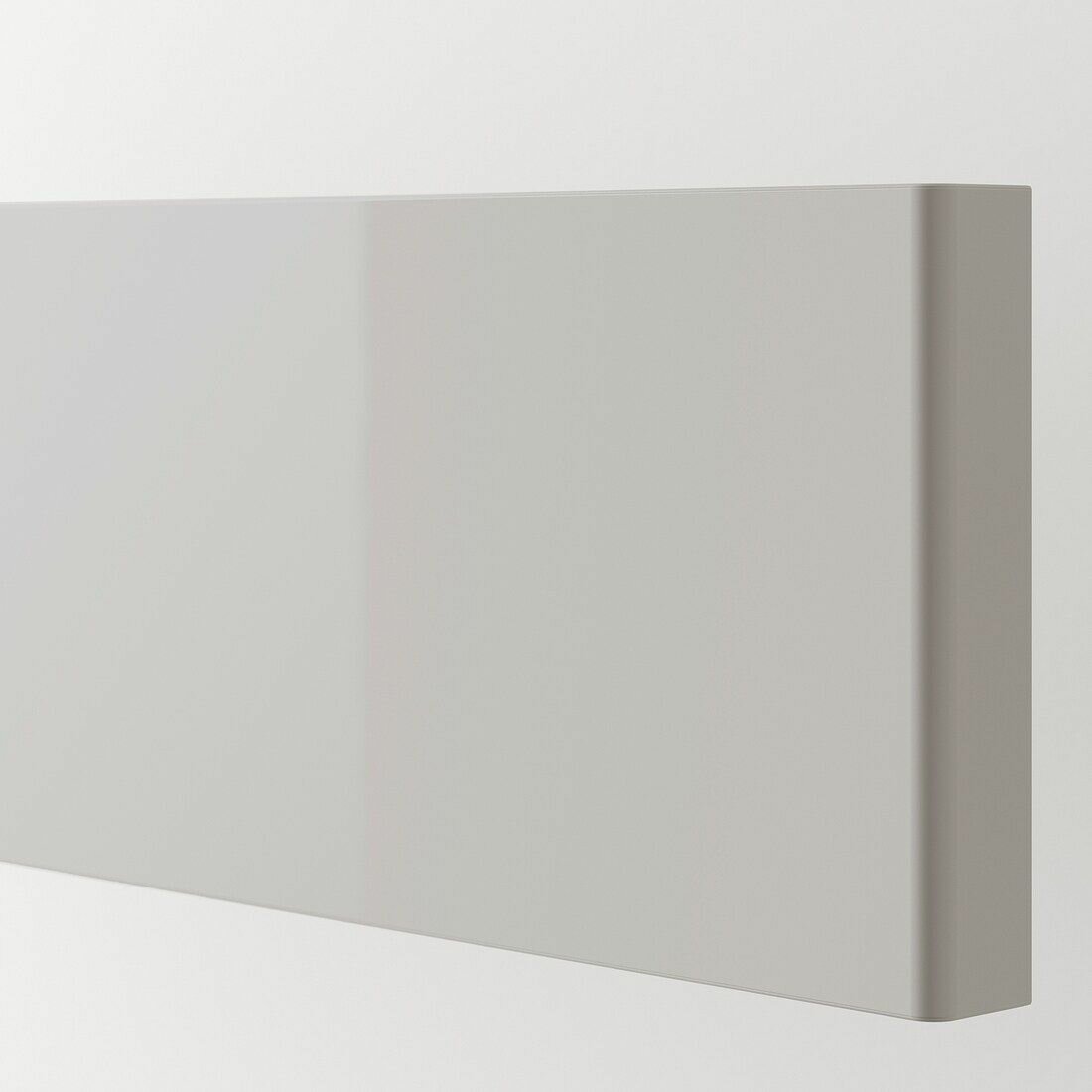 Фронтальная панель ящика IKEA RINGHULT рингульт, 80x10 см, 2 шт, глянцевая, светло-серый