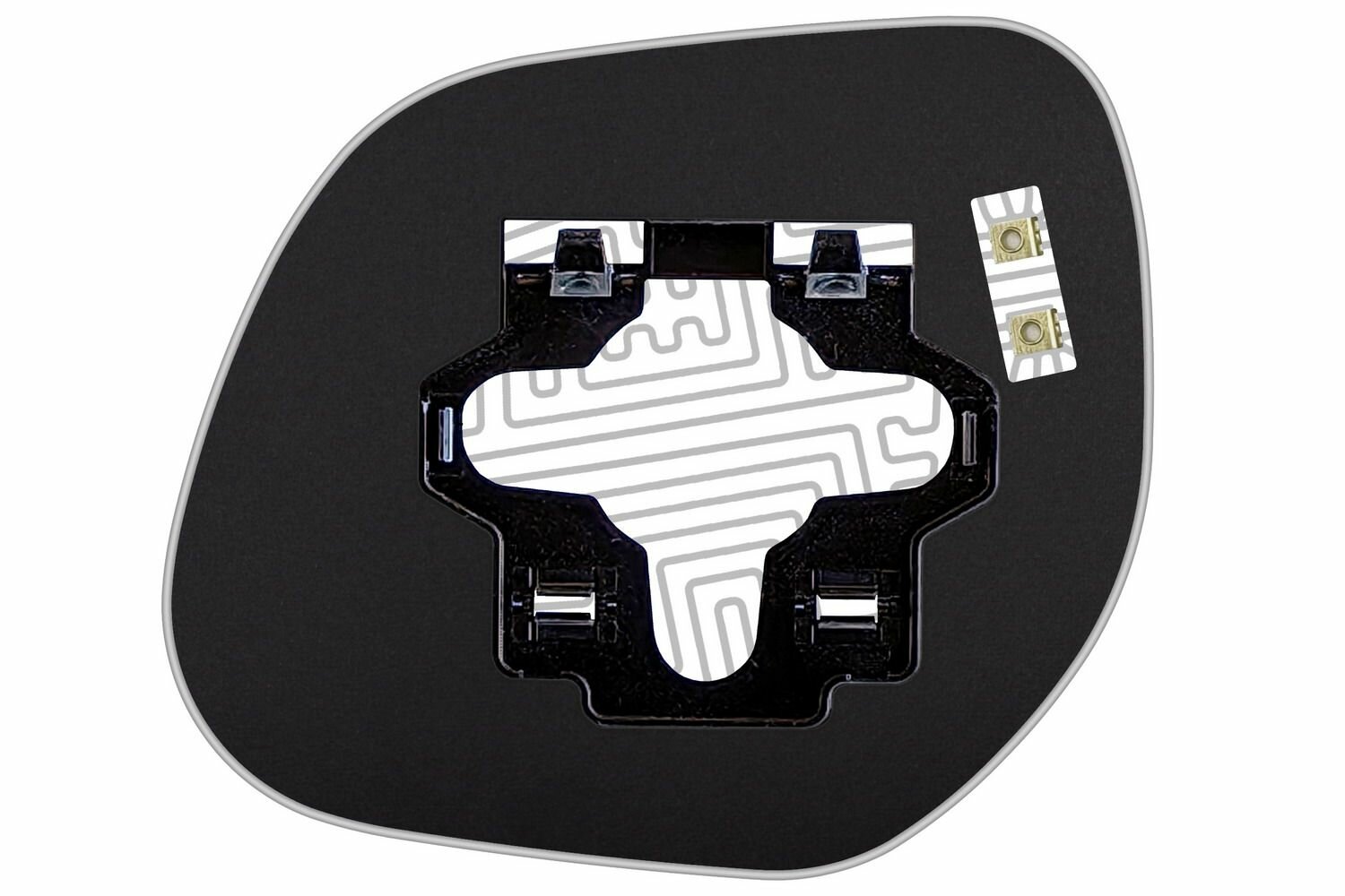 Элемент зеркала MITSUBISHI Outlander II XL c 2006 по 2012 правый сферический c обогревом 68500609