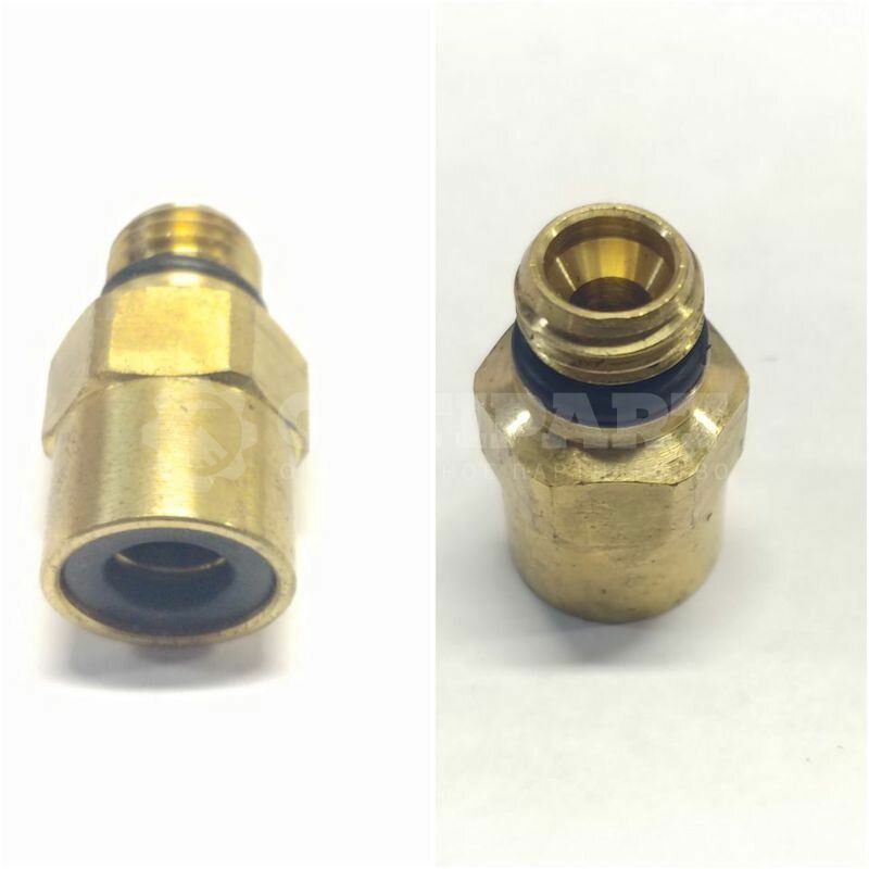 фото Фитинг прямой латунный соединитель быстросъемный, диаметр 8мм, М12х1/5 CAMOZZI