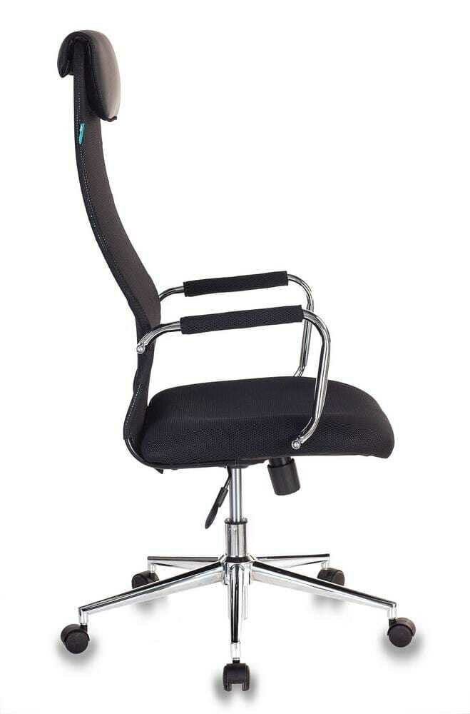 Кресло для руководителя Бюрократ Бюрократ KB-9N обивка: текстиль цвет: сиденье ткань tw-11 (черная)/cпинка сетка tw-01 (черная)