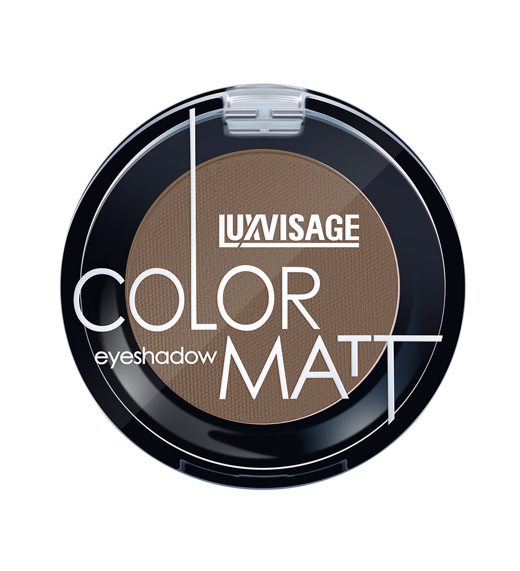 Тени для век LUXVISAGE COLOR MATT , 14 тон Dark Brown