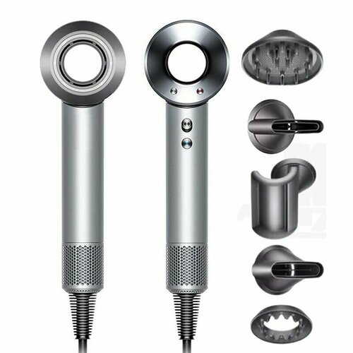 Фен 5 в 1 с анти-летающая соплафен щетка для волос 1600w black 720900₽