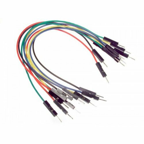 Соединительный провод dupont, 20см, папа-папа, male to male, оранжевый 200pcs male pins 2 54mm pitch dupont male terminal connector for dupont jumper wire cable