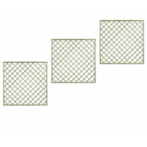 Забор садовый Ромб Lavrussia 180 х 180 см - 3 шт