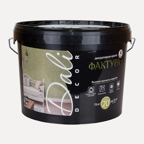 Изображение товара Dali-Decor / Дали Декор краска декоративная Фактура фасадная износостойкая 15 кг