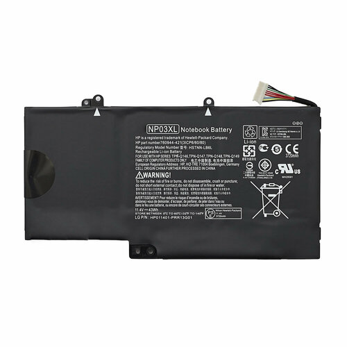 Аккумулятор NP03XL для HP tpn-q147 / pavilion 13-a151nr x360 / hstnn-lb6l / pavilion 13-a050sr x360 / tpn-q149 / envy 15-u100nr x360 / tpn-q146 computer cooling fans for hp pavilion x360 15 cr 15 cr0037wm cr0053wm cr0095nr cr0087cl cr0091ms l20819 001 tpn w132 cpu cooler