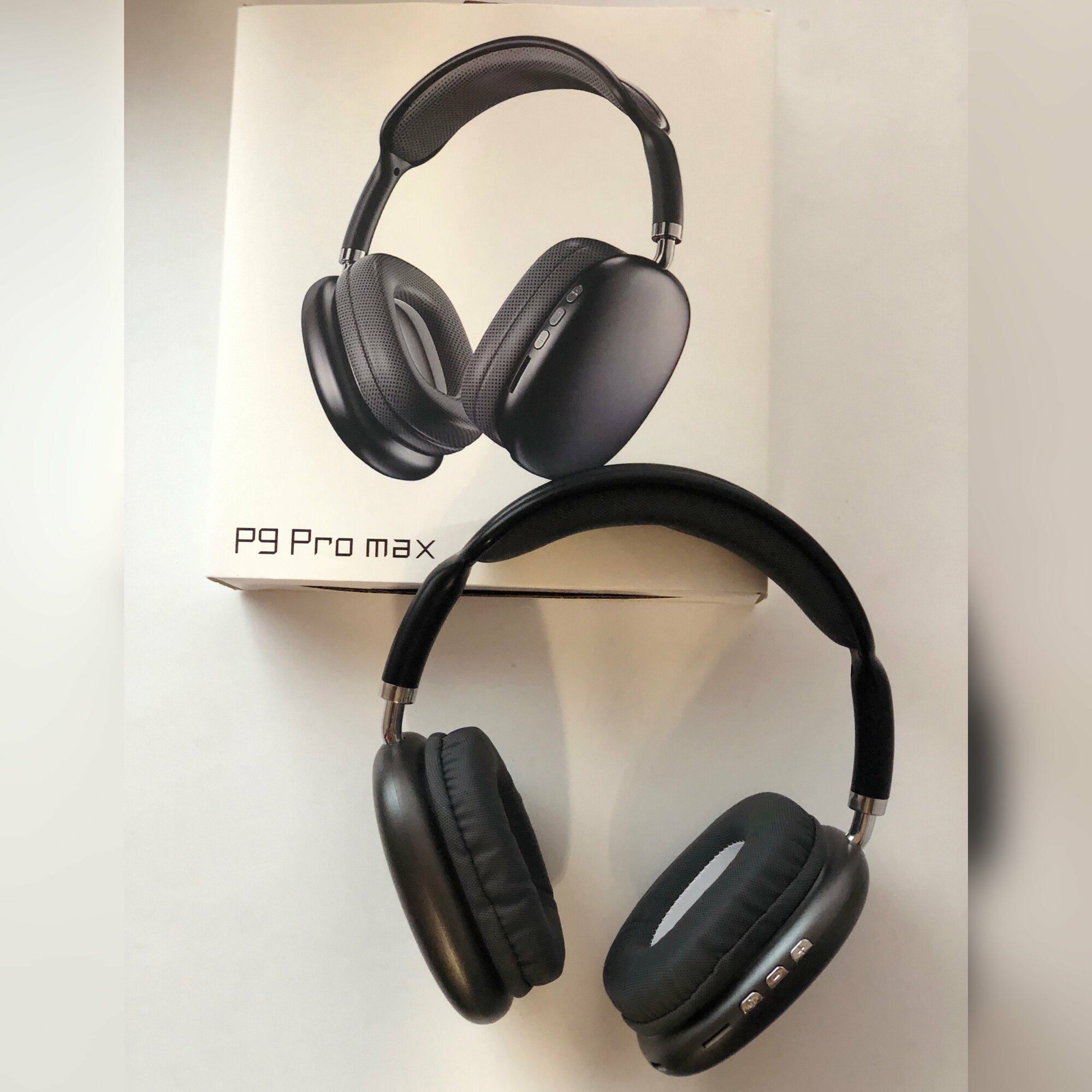 Наушники беспроводные большие блютус с микрофоном P9 Pro Max /Наушники беспроводные накладные полноразмерные Bluetooth — фото 9