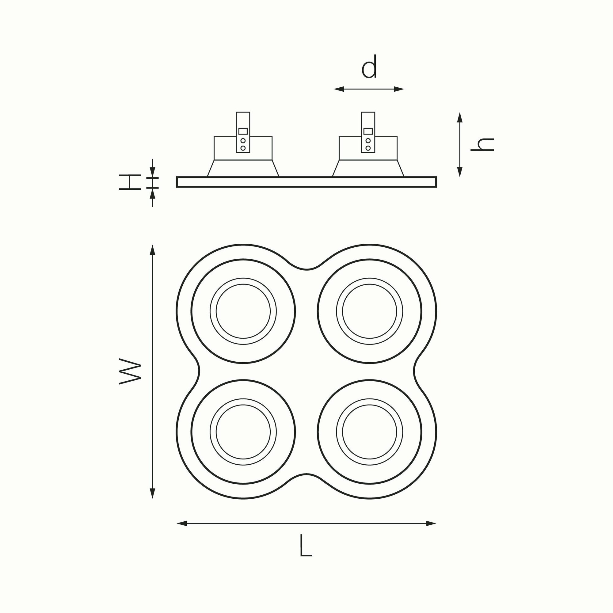 Комплект из светильников и рамки Lightstar Domino D64703070307 - фотография № 2