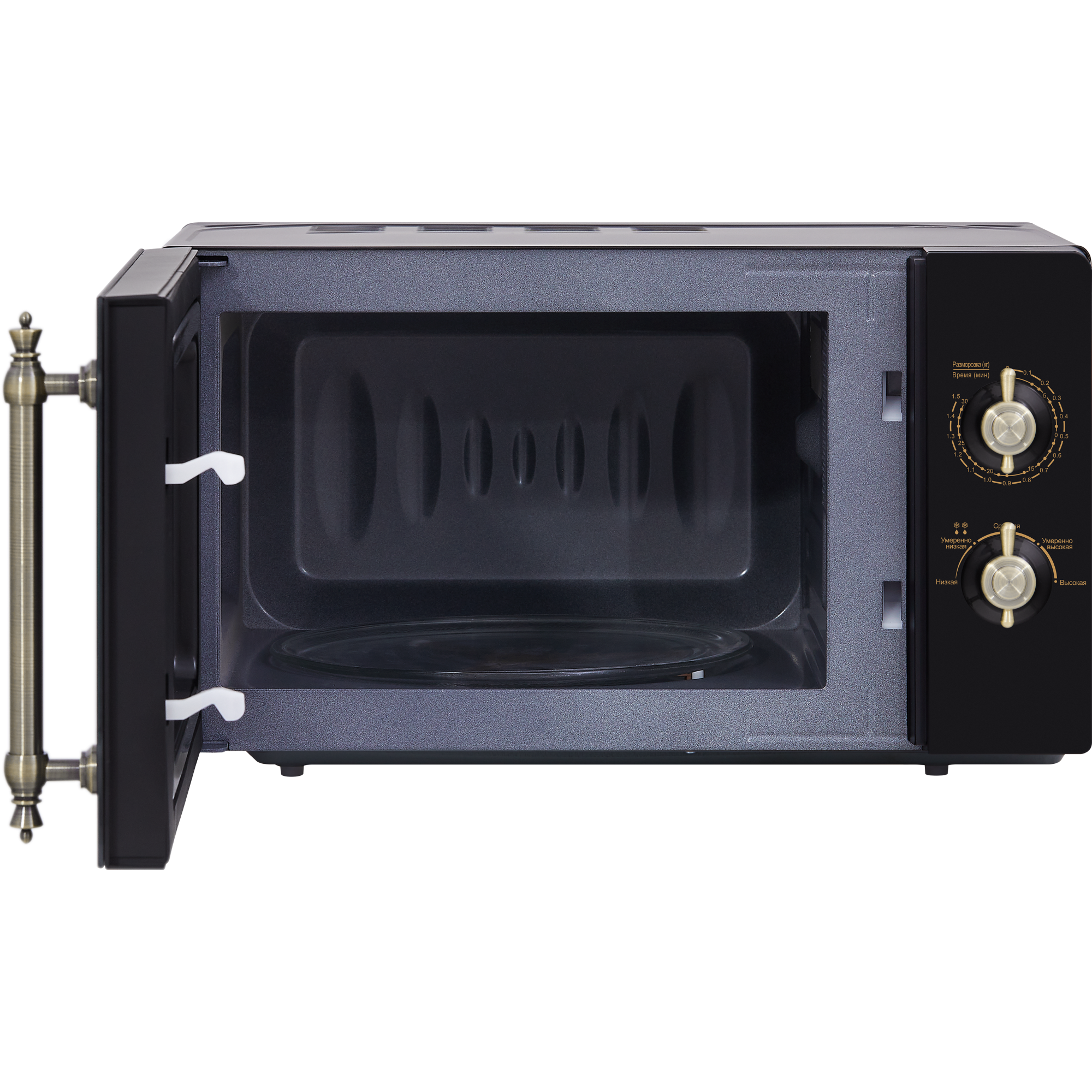 Микроволновая печь HIBERG VM-4288 BR черная ретро - фотография № 19