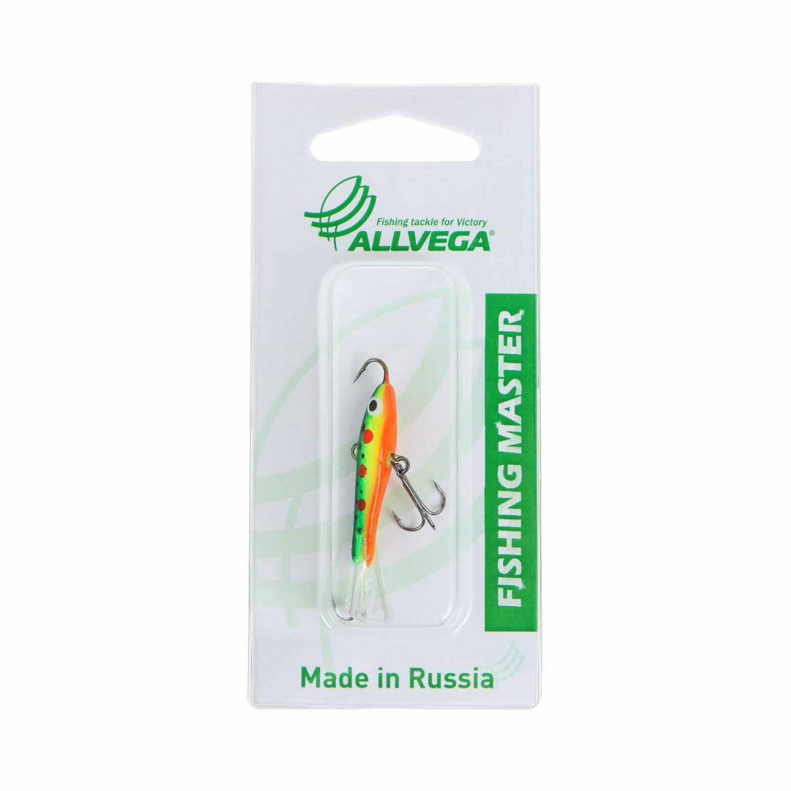 Приманка балансир ALLVEGA "Fishing Master" 6.5 гр / 40 мм, цвет Т63 (Арбуз), 2 штуки