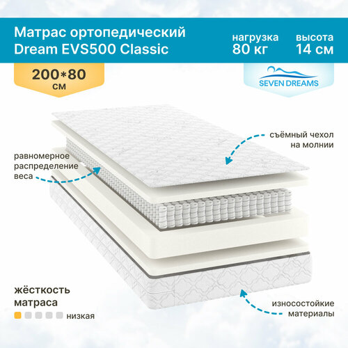 Матрас Dream EVS500 Classic 80 на 200 см 7720₽