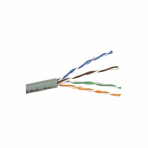 Кабель LANMASTER TWT-5EUTP кат.5е U/UTP не экранированный 4X2X24AWG PVC внутренний 305м серый