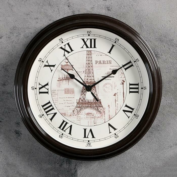 Часы настенные Troyka серия: Город, "Париж", d 31 см