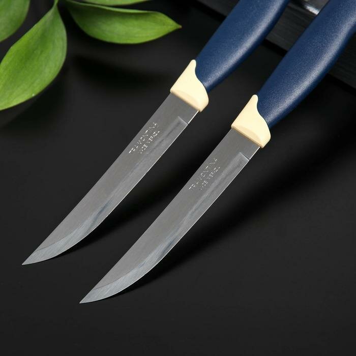 Набор ножей кухон. Tramontina Multicolor (23512/215) компл.:2шт синий - фото №8