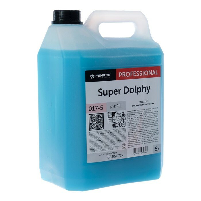 Pro-Brite гель для сантехники Super Dolphy 017, 5 л - фотография № 6