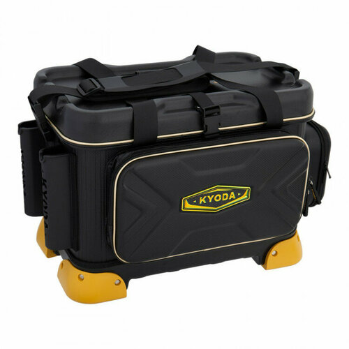 фото Сумка рыбака kyoda черный/золото , размер 45*30*35, 25л