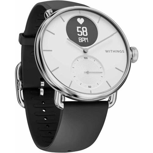 Гибридные умные часы Withings ScanWatch Horizon 38 мм ЭКГ пульсометром и оксиметром белый 7000000₽