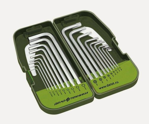 Изображение товара Набор ключей шестигранных и TORX удлинённых (18 шт.)