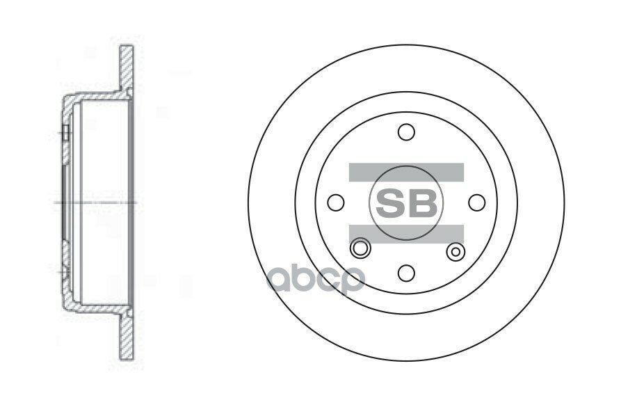 Sangsin диск тормозной sd3033, (1шт)