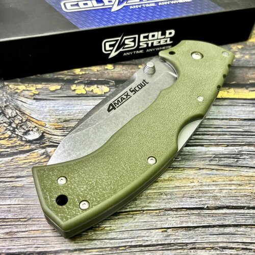 Нож складной Cold Steel CS62RQODSW 4-Max Scout, OD Green Handle нож складной ka bar dozier zombi green handle