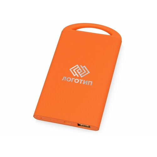 Портативное зарядное устройство Shine с зеркальной гравировкой 4000 mAh 595108 оранжевый 128 х 68 х 1 металл с покрытием софт- тач 185200₽