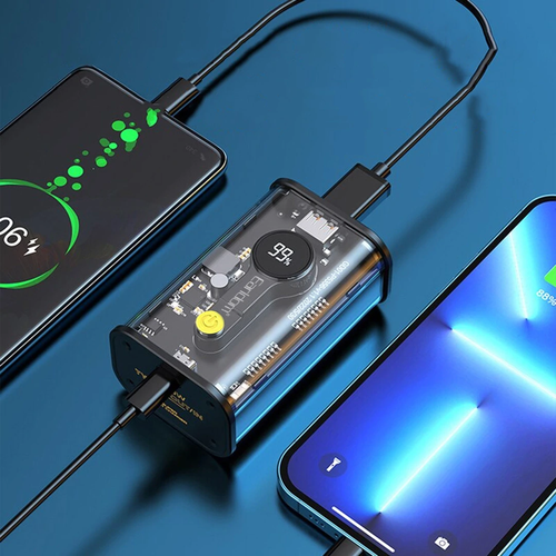 Внешний аккумулятор с прозрачным корпусом и с быстрой зарядкой 22W Earldom PD18 341000₽