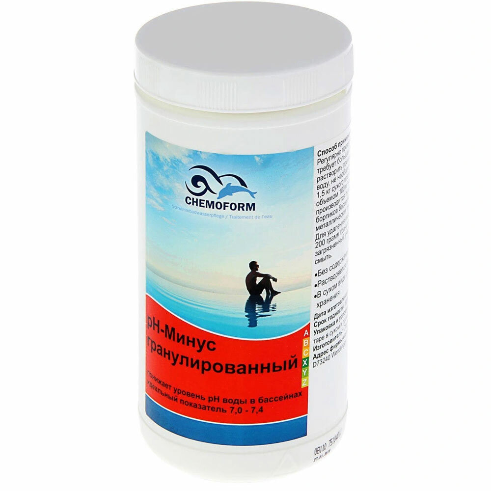 Препарат для бассейнов "pH-Минус гранулированный", 1,5 кг