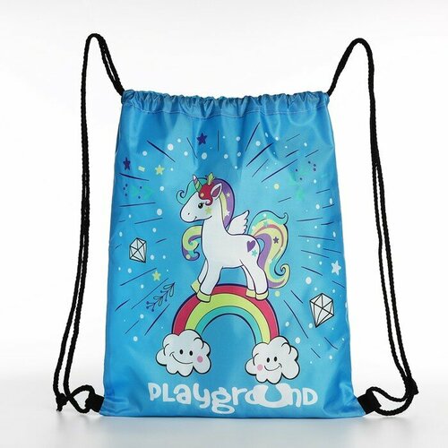 Мешок для обуви на шнурке цвет голубой 680₽