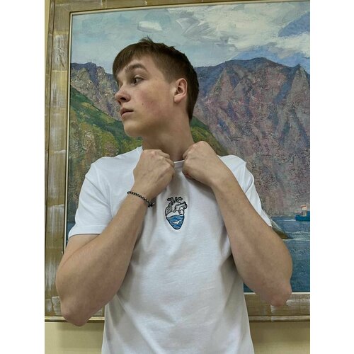 Футболка, размер S, белый