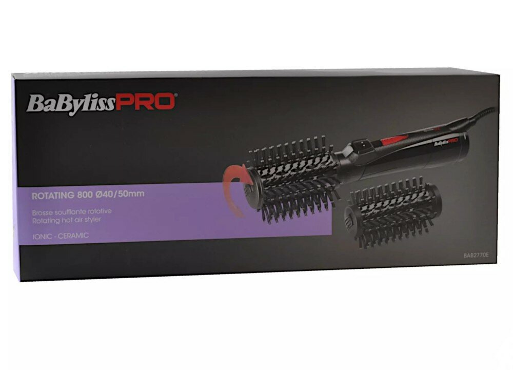 Babyliss Фен-щетка Rotating 800Вт керамическое покрытие, 40/50 мм, 2 температурных режима (Babyliss, ) - фото №20