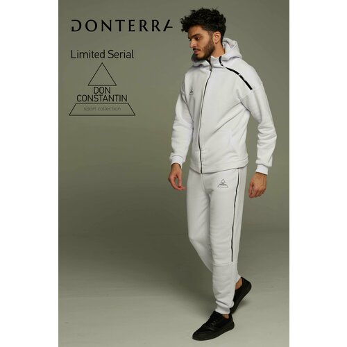 Брюки спортивные джоггеры DONTERRA, размер 56, белый брюки donterra размер 56 серый