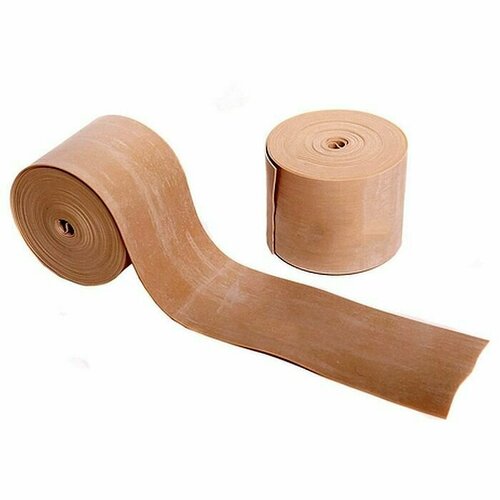 фото Бинт эспандер sportex резиновый (70мм х 1мм) 4 метра (бежевый)